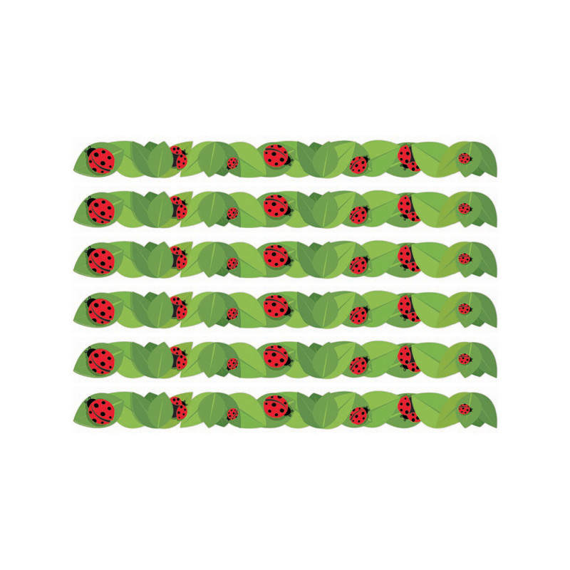Ladybugs Extra Wide Deco Trim®, 37 Feet Per Pack, 6 Packs