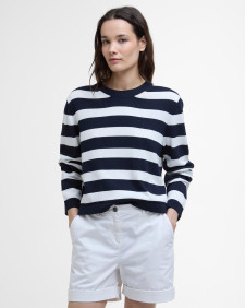Maglione girocollo Bronya con motivo a righe 