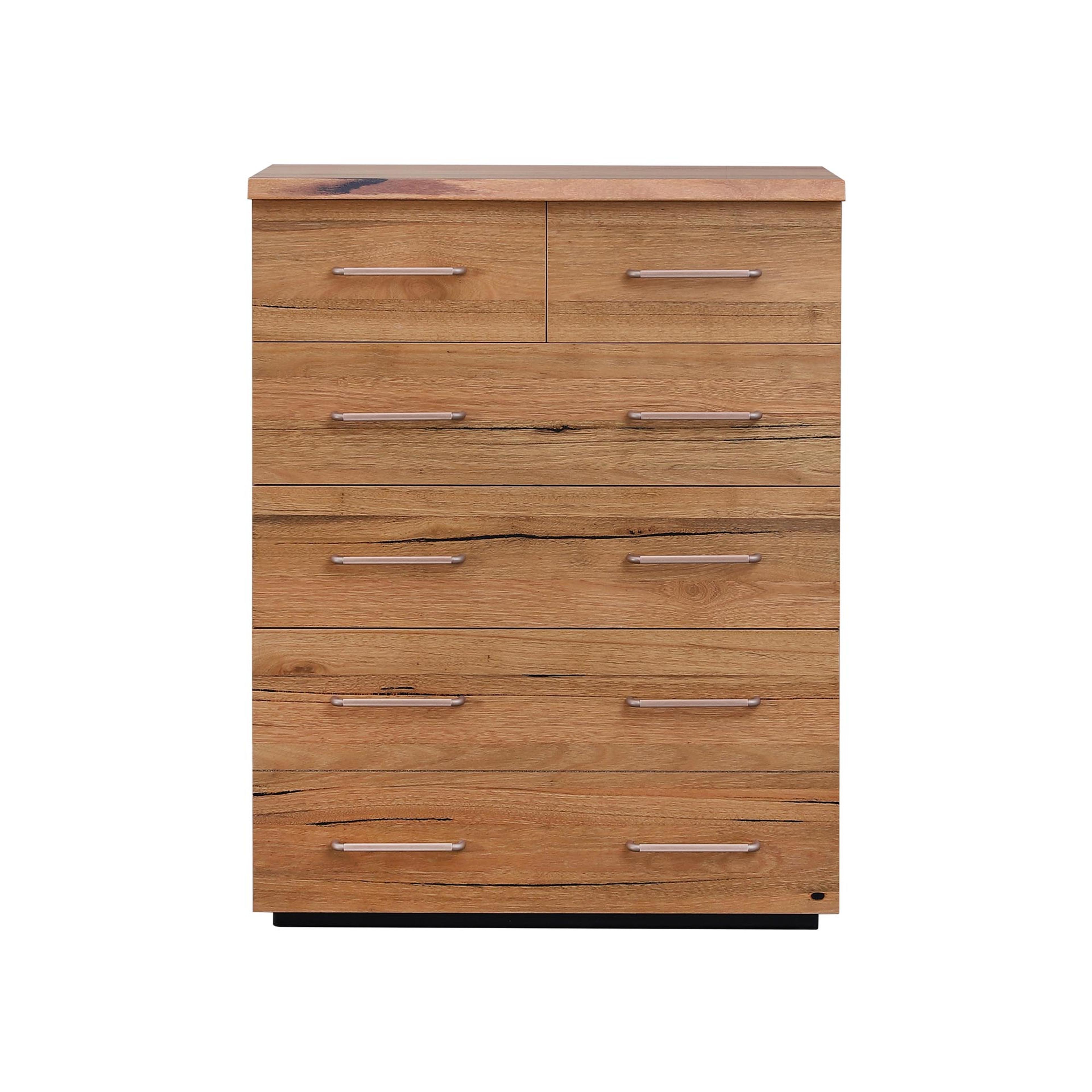 Product image of the San Remo Tallboy (5 Drawer), Natural from Forty Winks