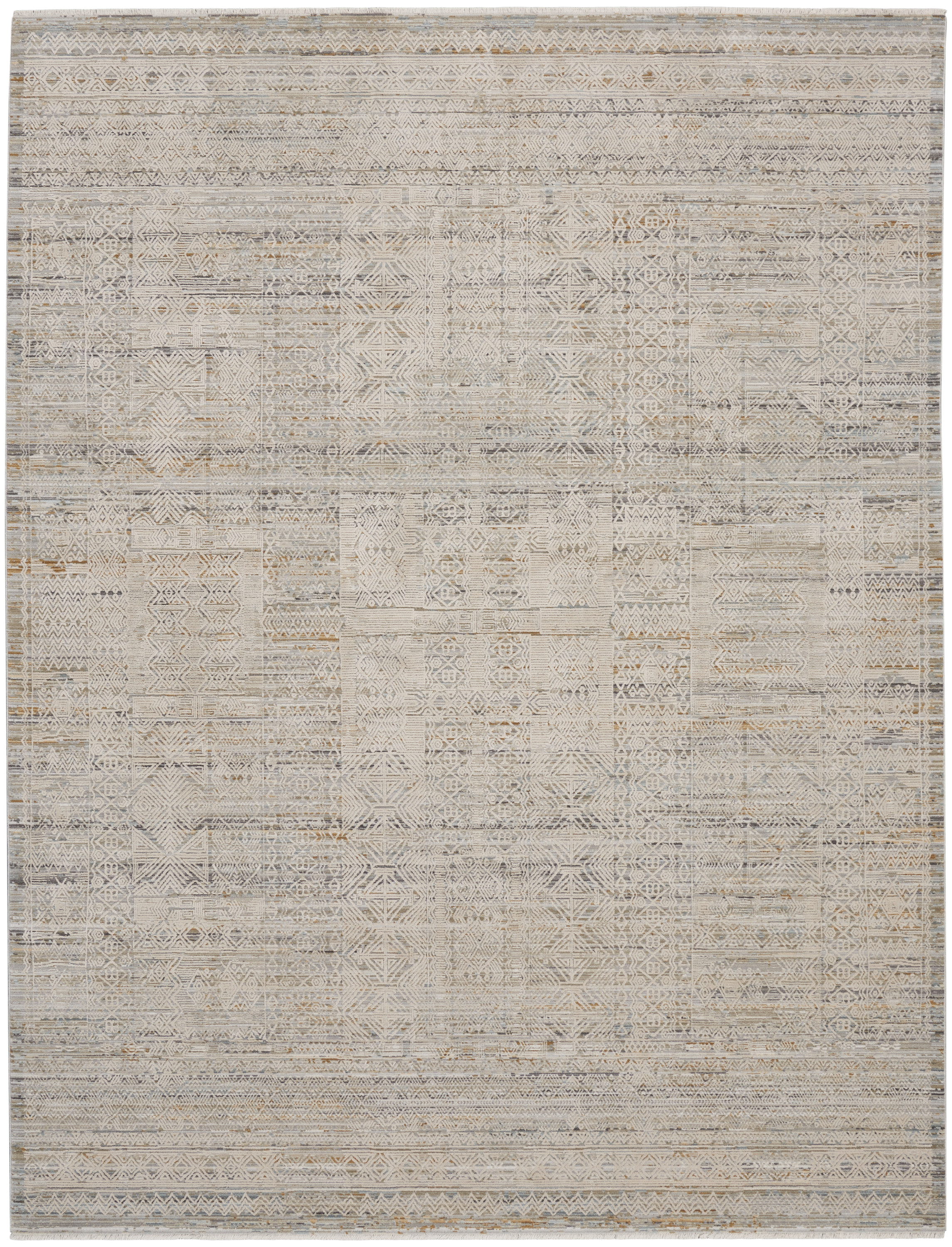 Nourison Lynx 12' x 15'9" Ivory Multicolor Vintage Indoor Rug