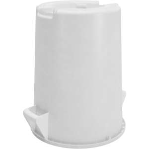 Carlisle, Bronco, 32 gal, Polyethylene, White, Round, Receptacle