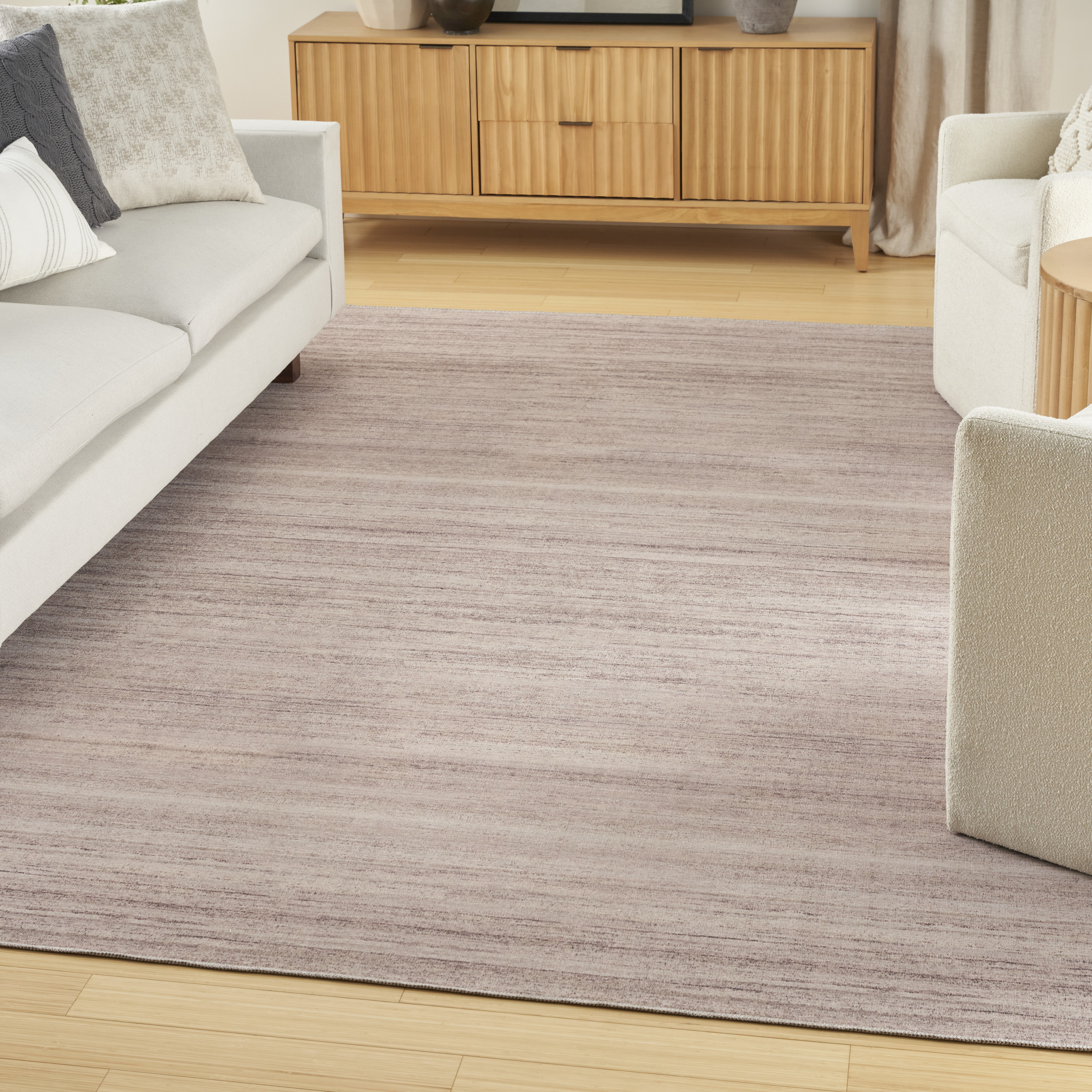 Nourison Washable Essentials 7'10" x 9'10" Ivory Mocha Modern Indoor Rug