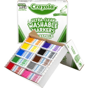 Ultra-Clean Washable Markers Classpack&reg;, Fine Line, 10 Colors, Pack of 200