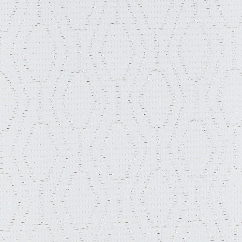 White textured fabric featuring subtle dotted circular stitch patterns; lying flat and covering the frame in a repeating grid, shown close-up under even, neutral lighting.
