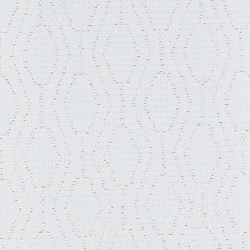 White textured fabric featuring subtle dotted circular stitch patterns; lying flat and covering the frame in a repeating grid, shown close-up under even, neutral lighting.