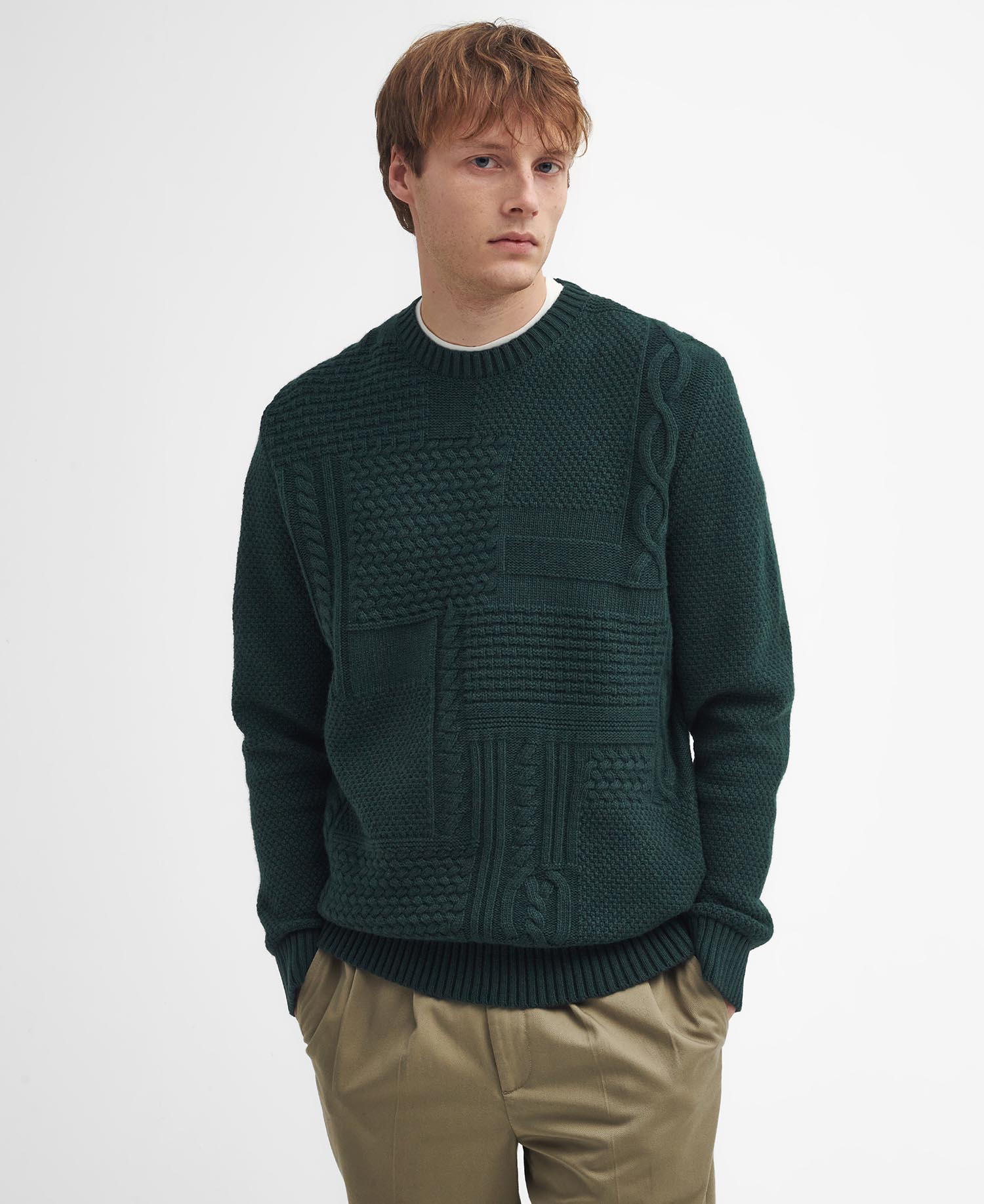 Casey Cable-Knit Crew Neck Jumper image number 0