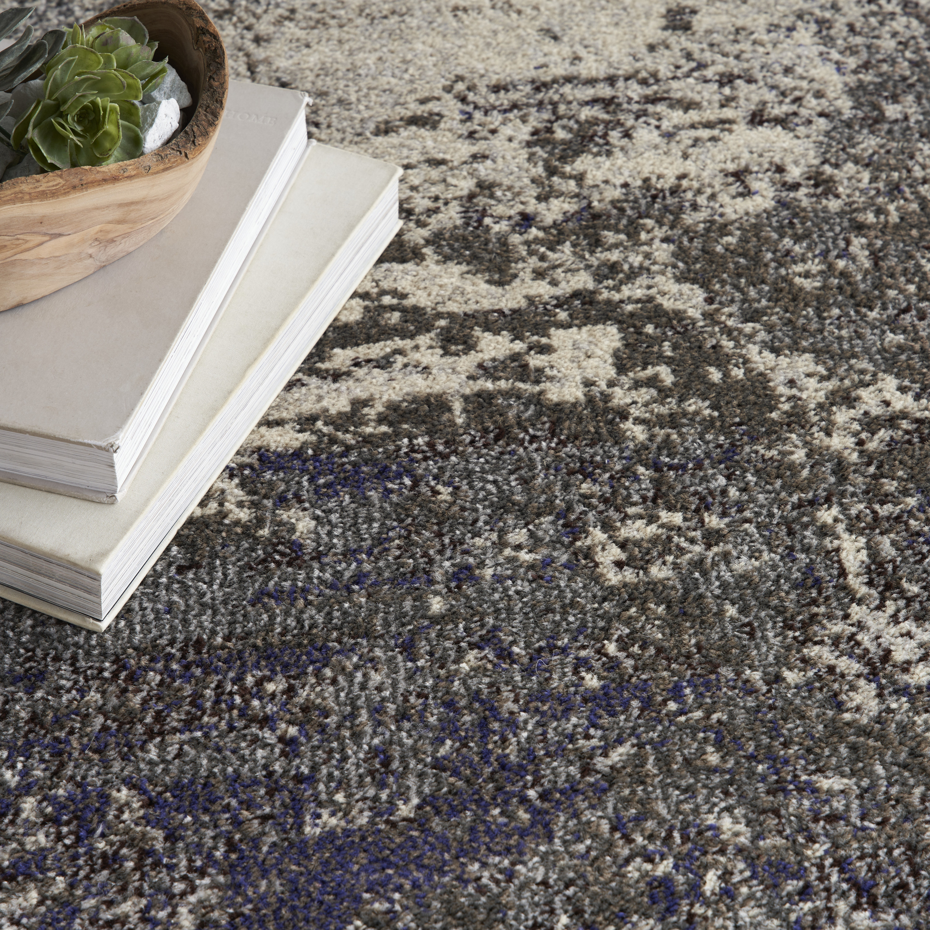 Nourison Celestial 3'11" x 5'11" Ivory Grey Modern Indoor Rug