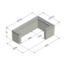 Christy® Standard Underground Enclosure Cover Steel 33.25 in. W 20.25 in. L 0.5 in. D Black Electric