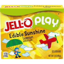 Jell-O Play Edible Sunshine Lemon Gelatin Mix 3 oz Box