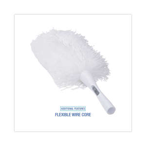 Boardwalk, Microfeather Duster, Microfiber Feathers, Washable, 23", Microfiber, White