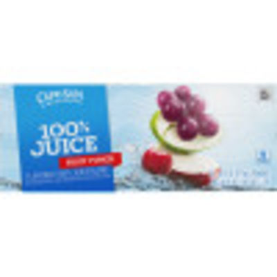 Capri Sun 100% Juice Fruit Punch Flavored Juice Blend, 10 ct Box, 6 fl oz Pouches