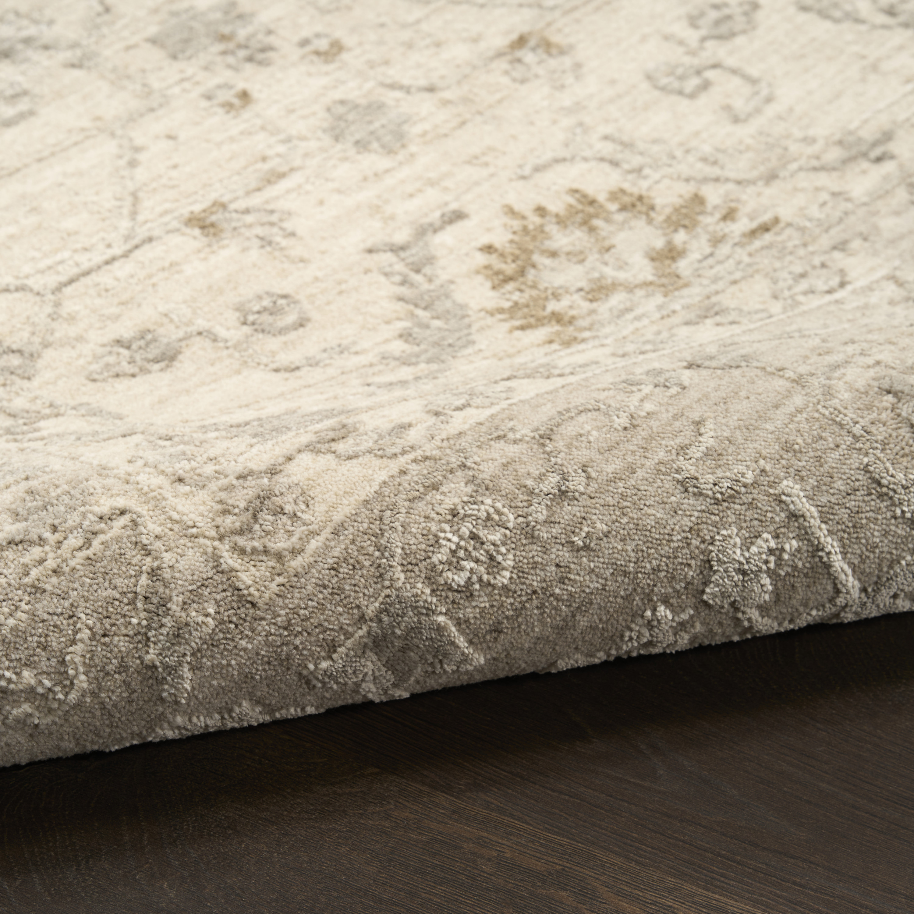 Nourison Moonlit 7'10" x 10'2" Ivory Grey Vintage Indoor Rug