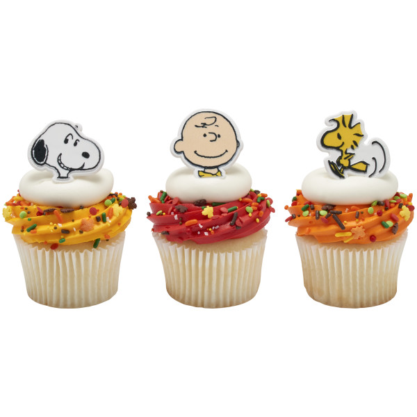 Peanuts® Snoopy®, Charlie Brown and Woodstock® Cupcake Rings