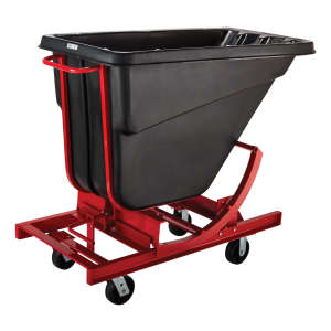 Rubbermaid Commercial, Self-Dumping, Tilt Truck, 0.5 cu ft, Black