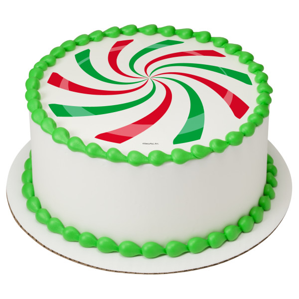 Peppermint Candy PhotoCake® Edible Image®