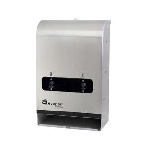 Hospeco, EvoGen, EVNT4 No-Touch Dual Pad/Tampon Dispenser, Free Operation, Stainless Steel