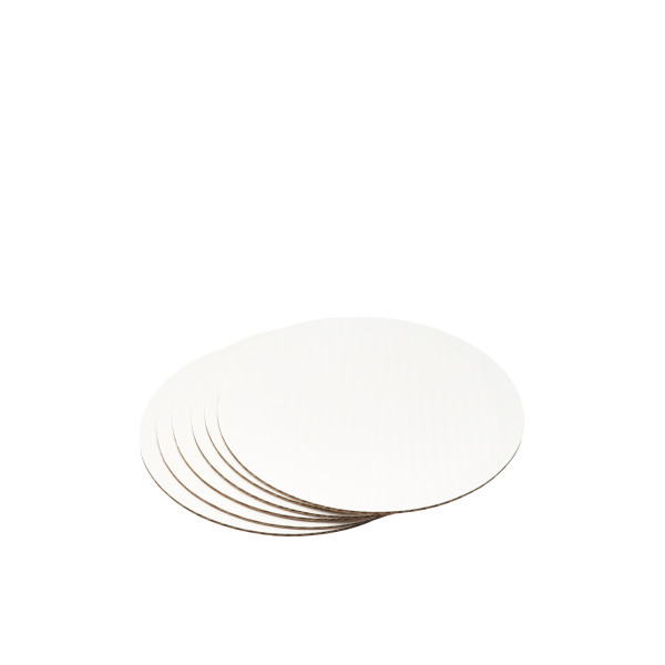 9" Round Waxed Corrugated Cake Board