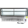60-inch-wide 120-volt curved-front Cayenne® refrigerated drop-in display case with rear access