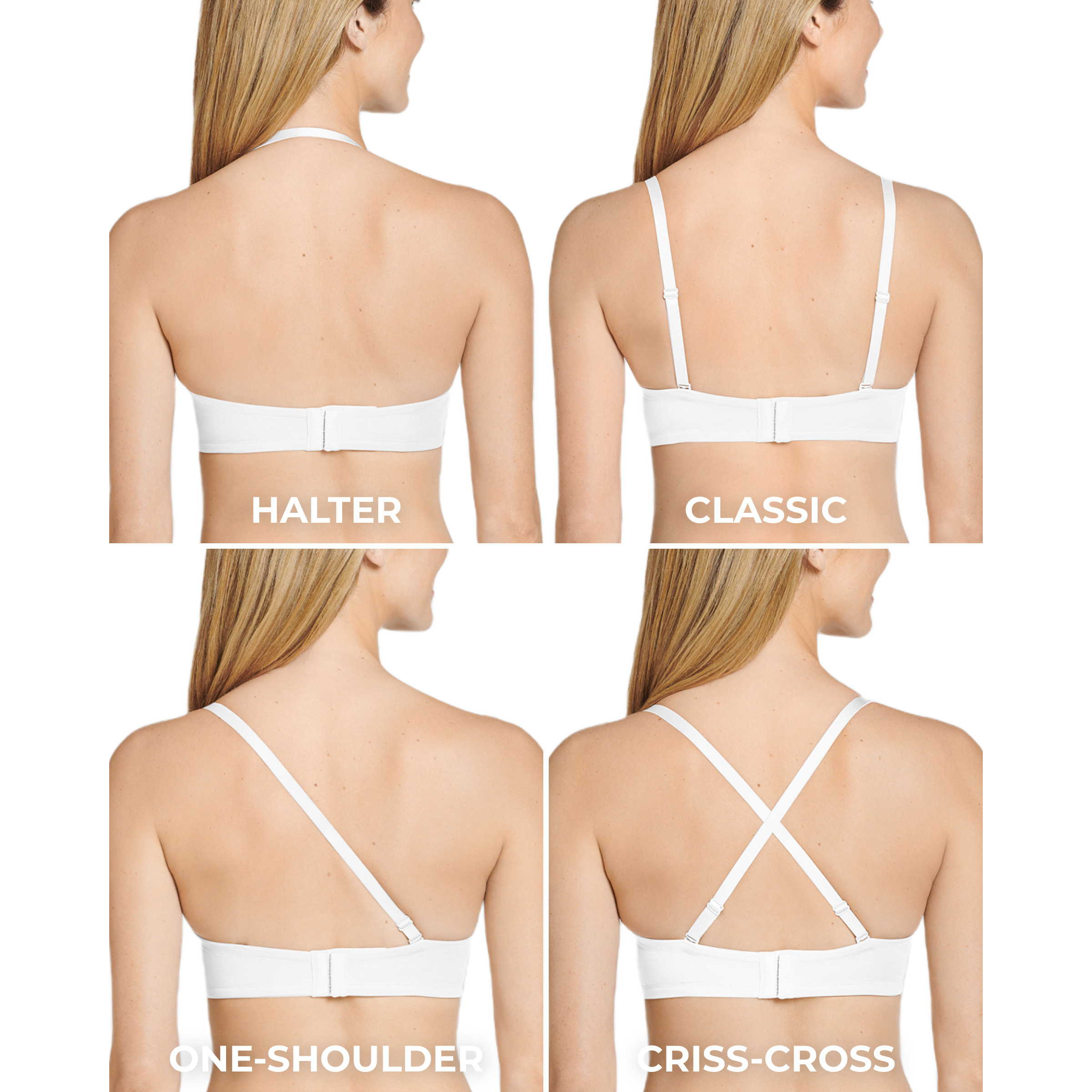 Jockey Women's Cushion Wire Multiway Strapless Bra