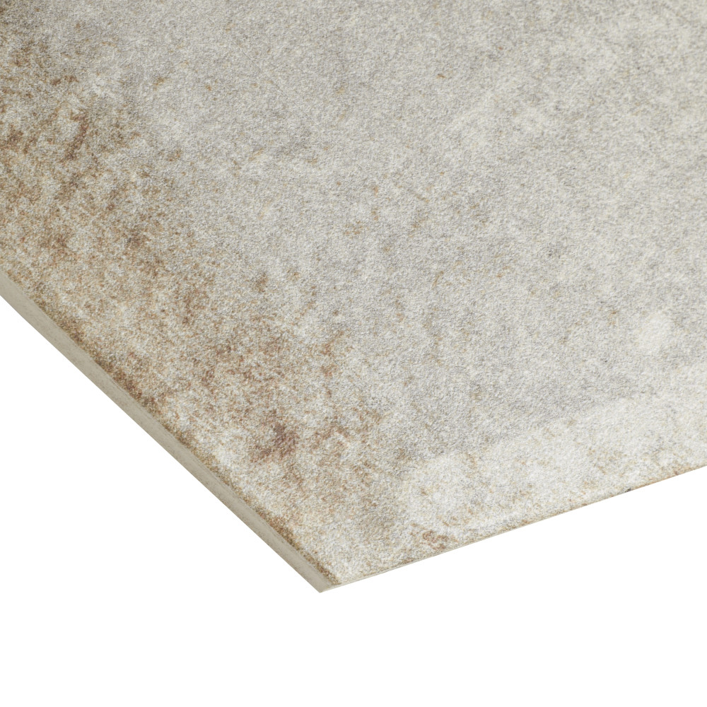 D’Anticatto Hex Grigio 11 in. x 12-3/4 in. Porcelain Floor and Wall Tile