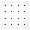 Fine Mosaic Works Thassos Select Honed And Nero Marquina Honed 11×11 Bold Basketweave Mosaic Honed