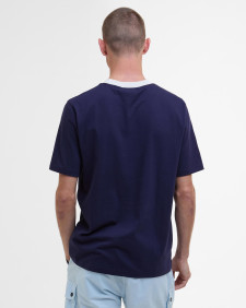 Caleb Tipped T-Shirt Midnight Blue