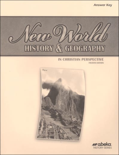 Abeka New World History and Geography Answer Key