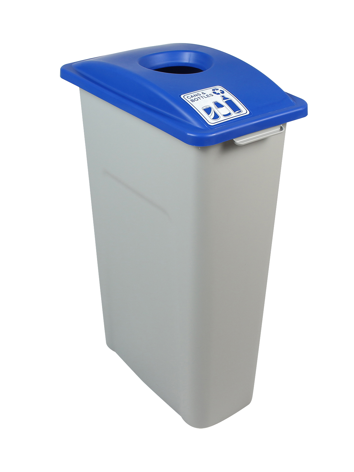 WASTE WATCHER – Single – Kit – Cans & Bottles – Circle – Grey-Blue