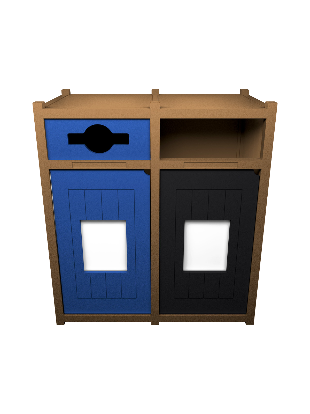 VISION – Double – Unit – Mixed-Full – Cedar-Blue-Black