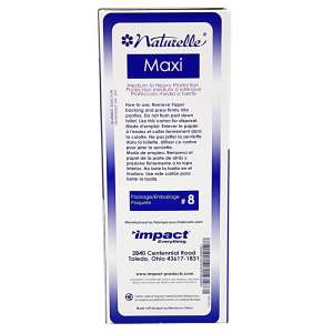 Impact, Naturelle Maxi Pad Ultra-Thin with Wings, No. 8, White