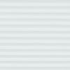 White cellular (honeycomb) pleated blinds, lowered and closed, filtering soft daylight through evenly spaced horizontal folds, covering a window in a neutral, softly lit interior.