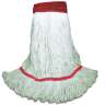 BWKSP200L18, Boardwalk, Saddleback Rayon Looped-End Wet Mop Head with 5" Headband, Large, White