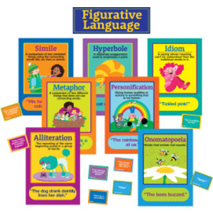 Figurative Language Bulletin Board Set, 16 Pieces
