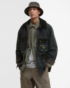 Giacca cerata Bedale oversize Barbour x Crocs 