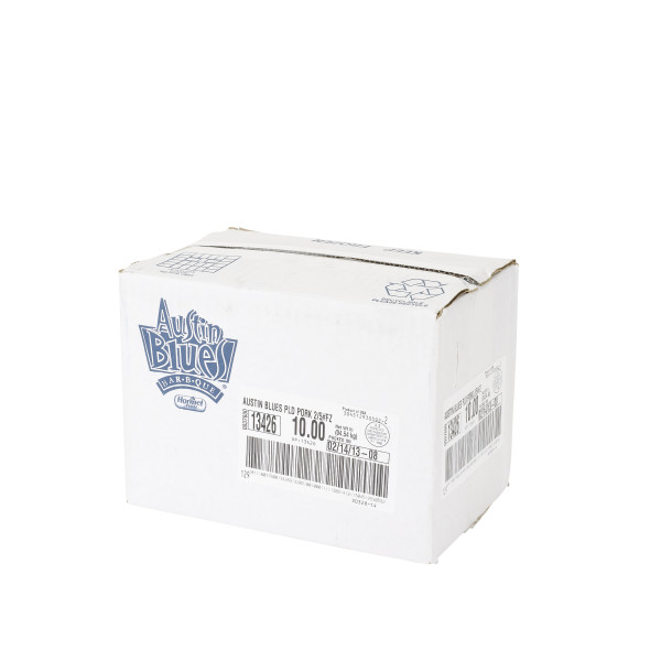 AUSTIN BLUES(r) Natural BBQ Pulled Pork,  2/5 lb . C1RA - Front Right Closed Case (Hi Res)