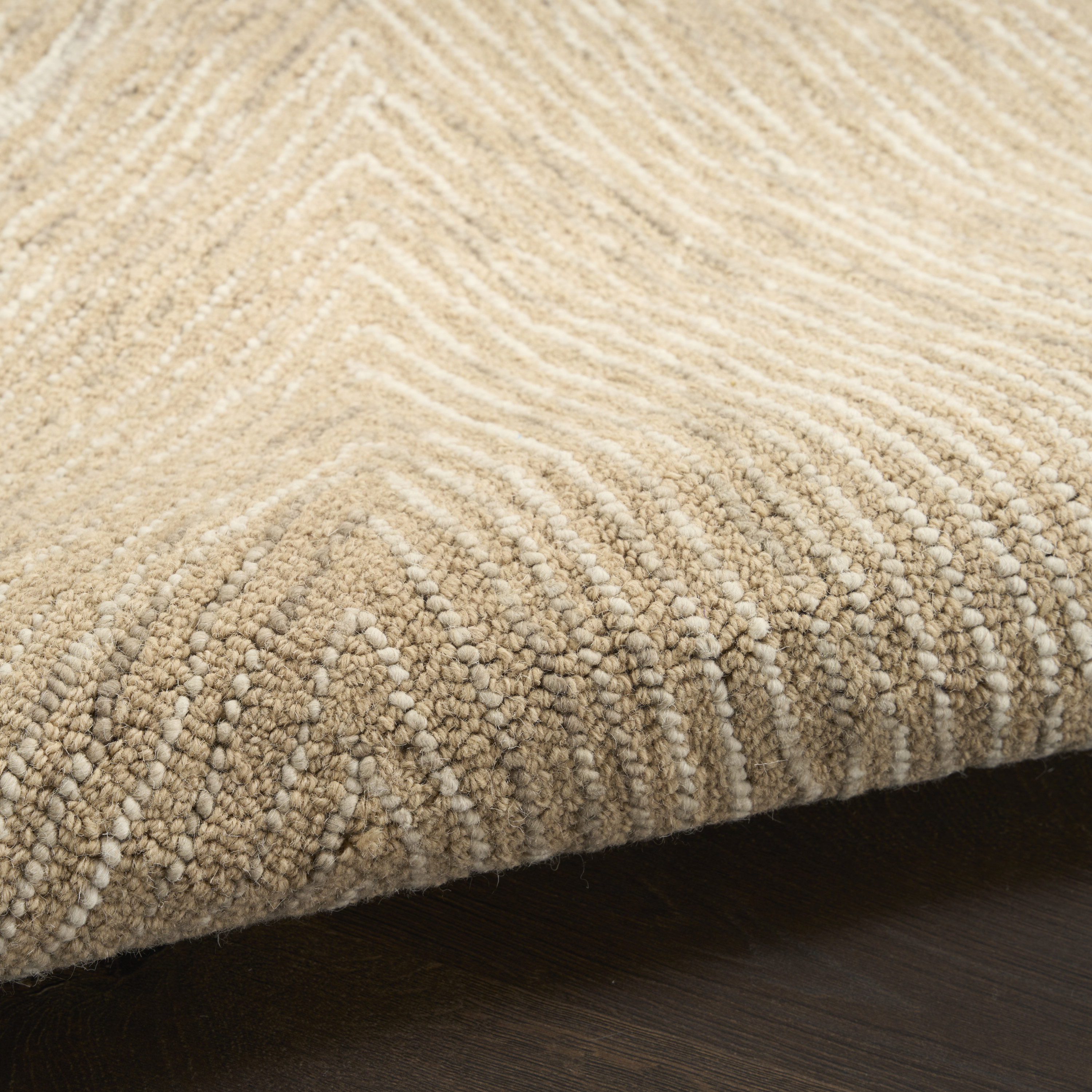 DKNY Pure Angles 2'3" x 7'6" Camel Modern Indoor Rug