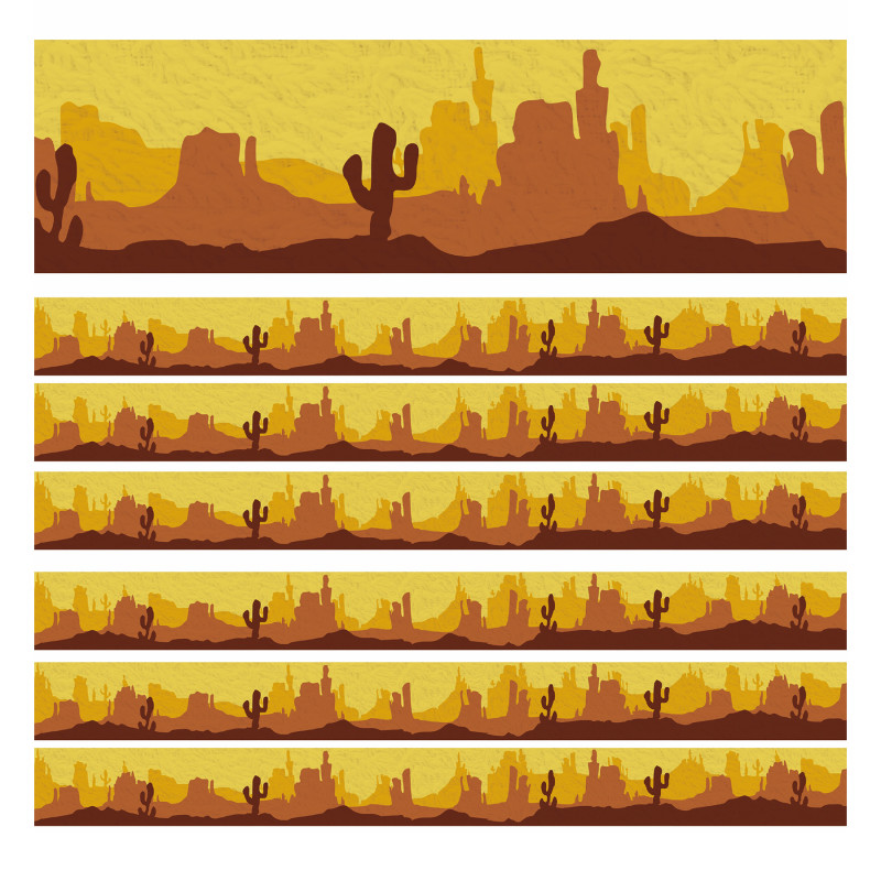 Southwest Landscape Deco Trim, 37 Feet Per Pack, 6 Packs
