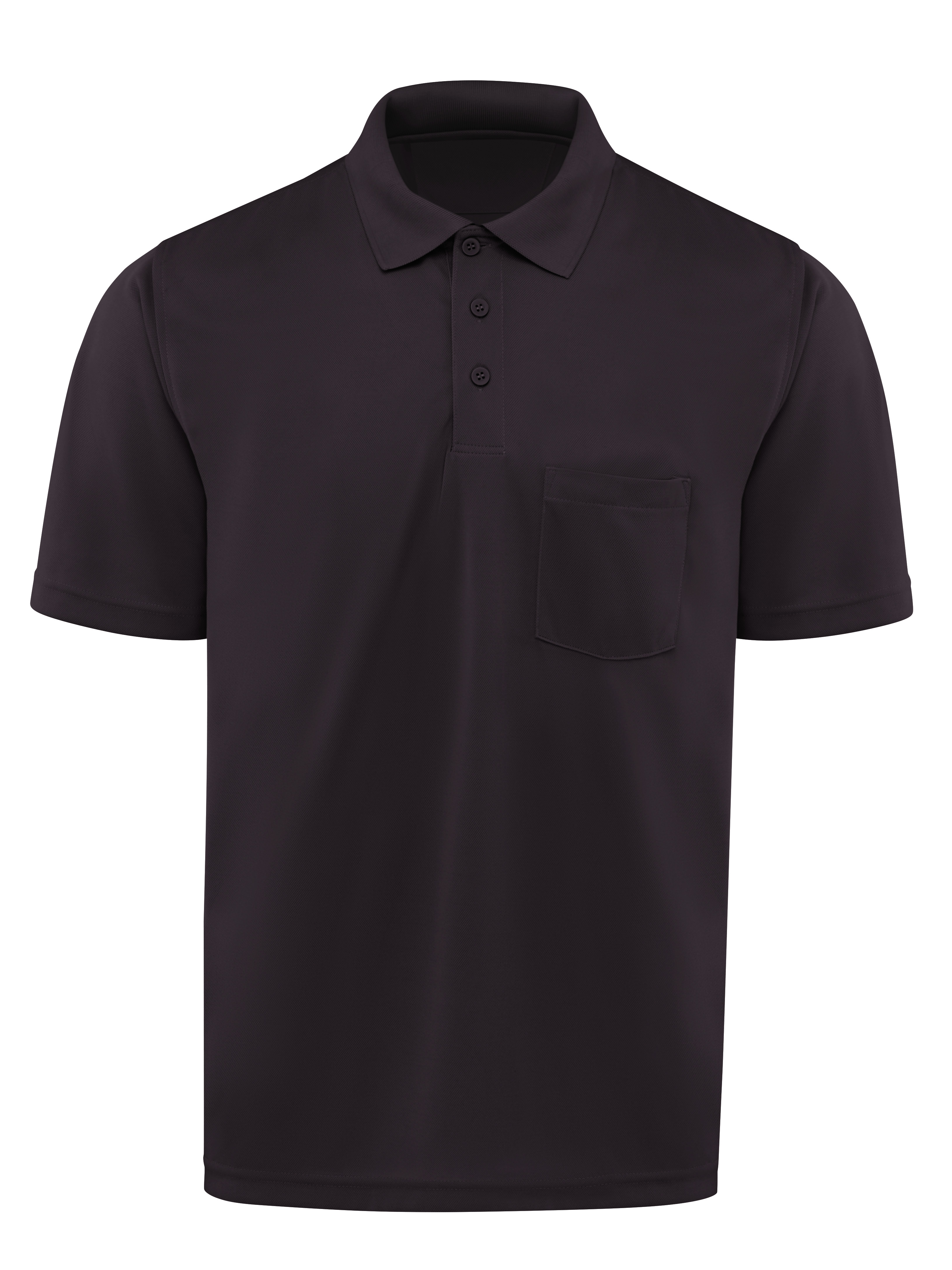 Men‘s Short Sleeve Performance Knit Pocket Polo-Red Kap