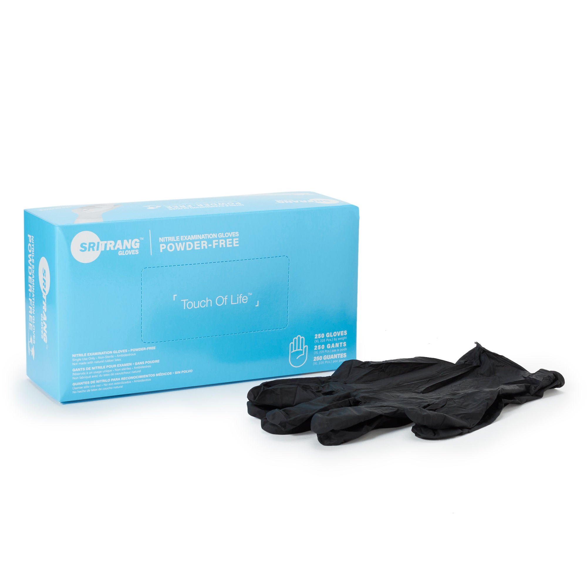 Touch of Life™ Nitrile Exam Glove, Extra Large, Black