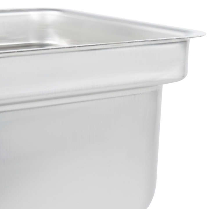 Full-size 8-inch-deep Super Pan® stainless steel steam table pan with offset shoulder design
