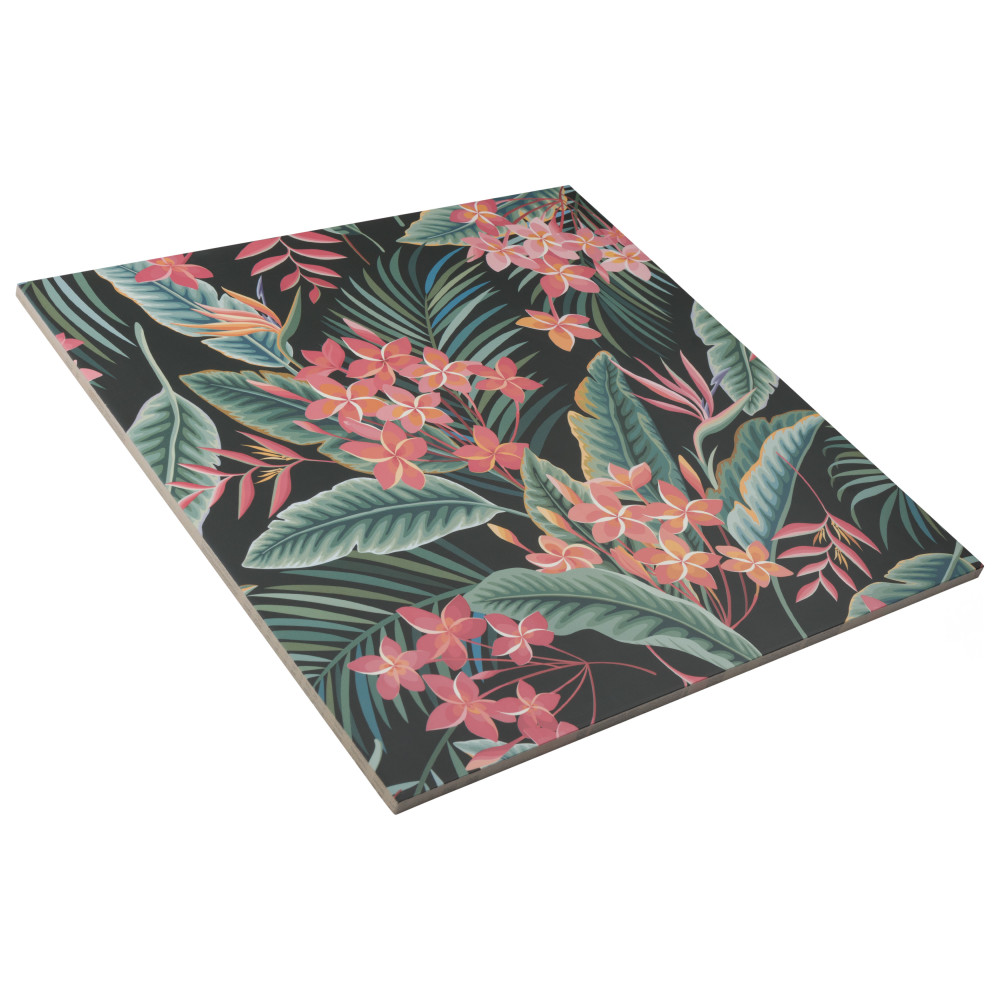 Imagine Botanical Paradise 19-3/8 in. x 19-3/8 in. Porcelain Floor and Wall Tile