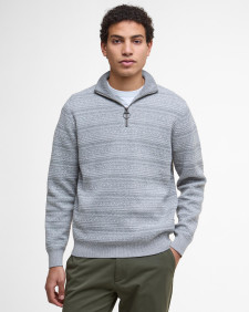 Maglione con zip corta Dartfield Light Grey
