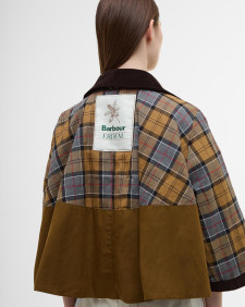 Barbour x ERDEM Trapezjacke Reversible Clover Showerproof 