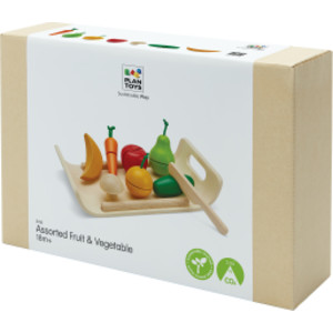 Wooden Pretend Play Fruit and Vegetable Food Set