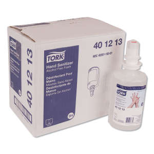 Tork,  Alcohol-Free Hand Sanitizer Foam, Tork Foam Skincare S4 Dispenser 33.8 fl oz Bottle