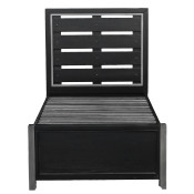 Graphite Footboard with Slats Twin - 8942-531