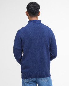 Maglione con mezza zip in lana d'agnello Essential 