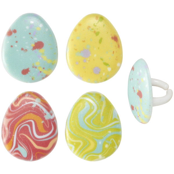 Painted Eggs Cupcake Rings