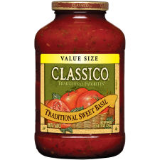 Classico Traditional Sweet Basil Pasta Sauce 44 oz Jar