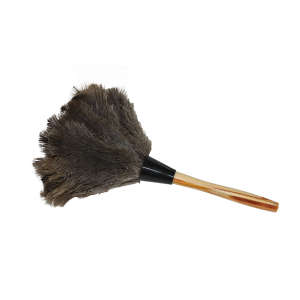 Impact, Economy 12" Ostrich Feather Duster, Ostrich Feather, Brown/Gray, 7 in